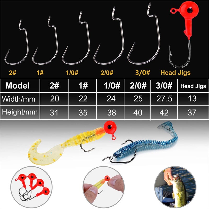 TOPFORT 187/343pcs Fishing Accessories Kit, Organized Fishing Tackle Box with Tackle Included, Hooks, Weights Sinkers, Fishing Gear and Equipment, Gift for Men - Image 5